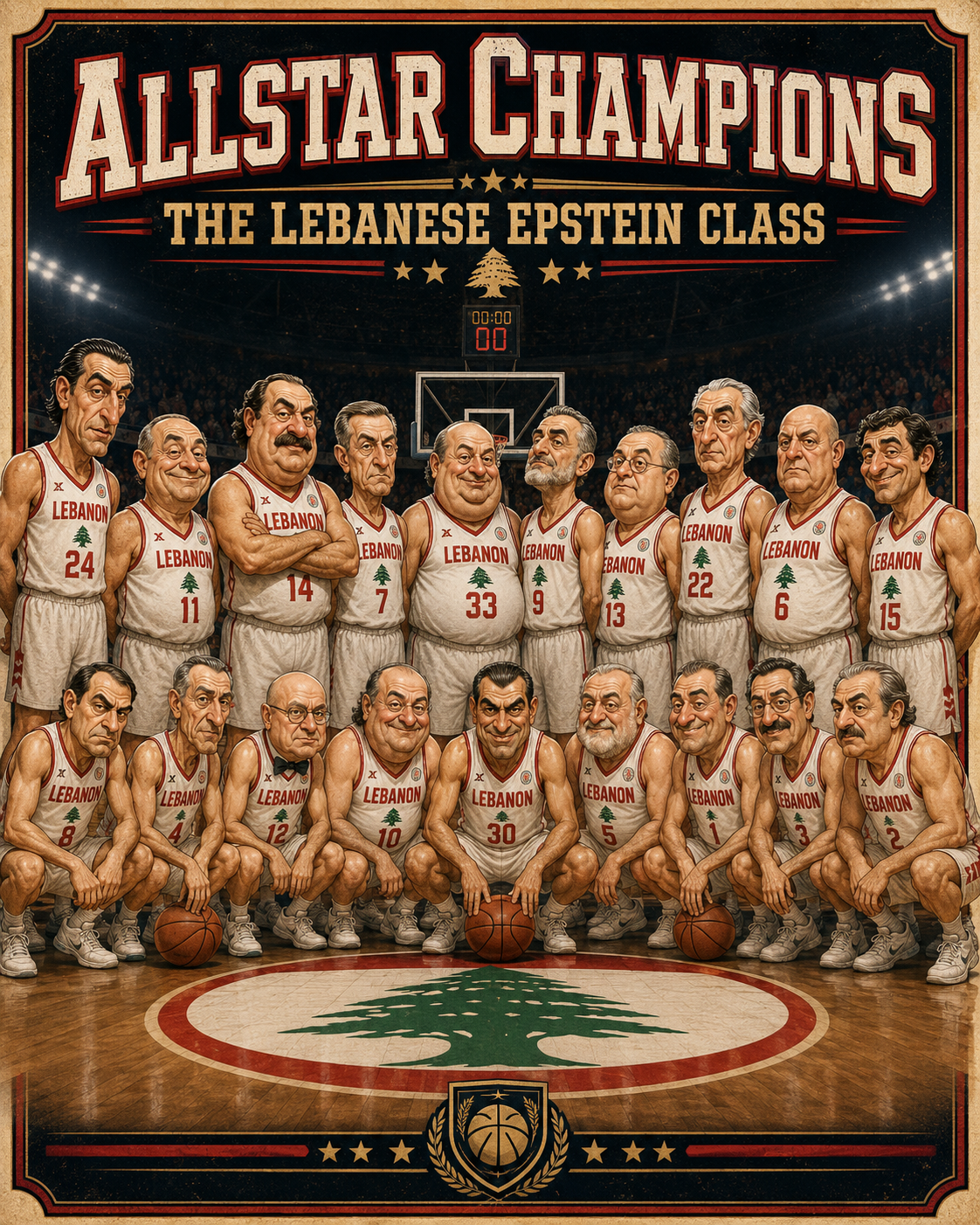 Basketball satire poster