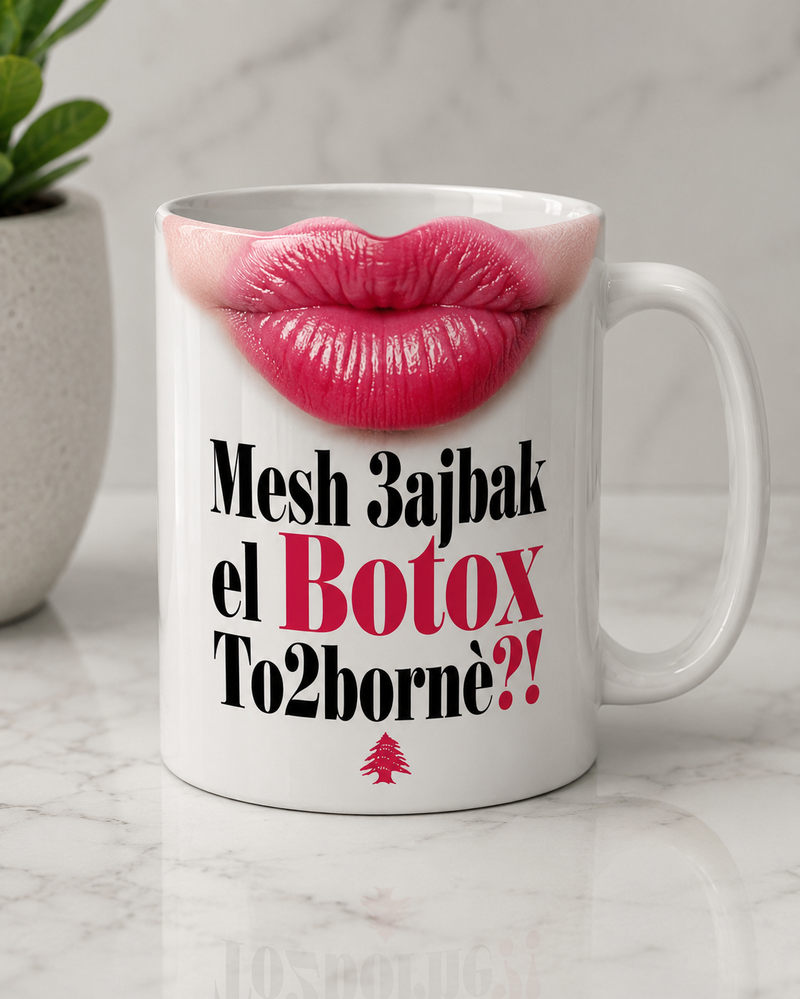 Female lips mug