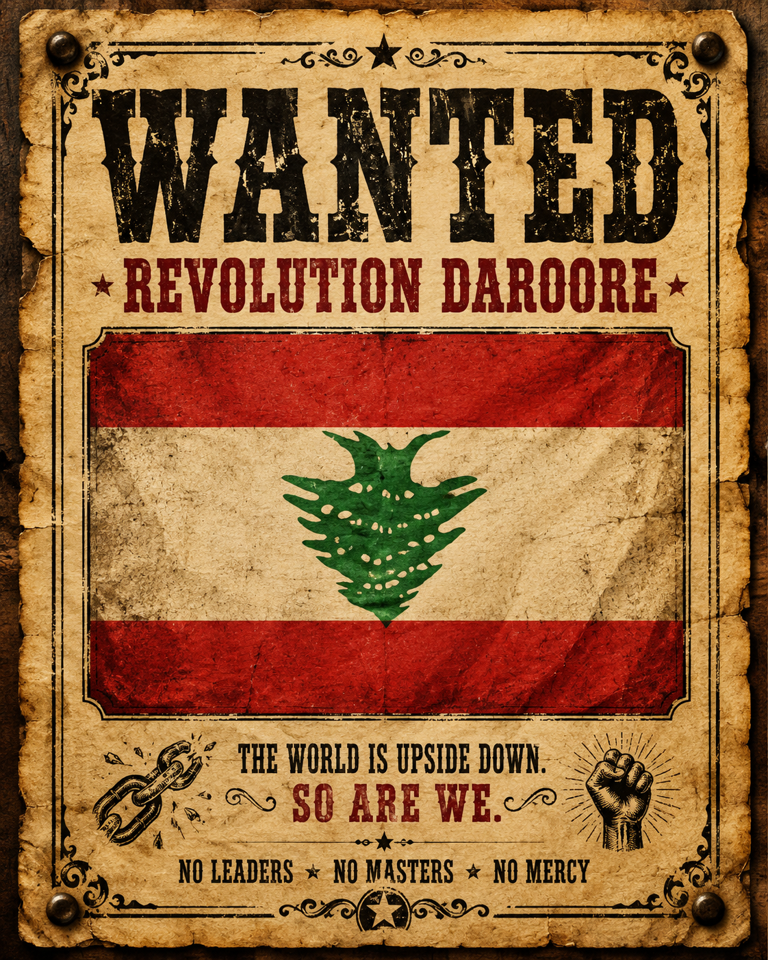 Wanted revolution poster