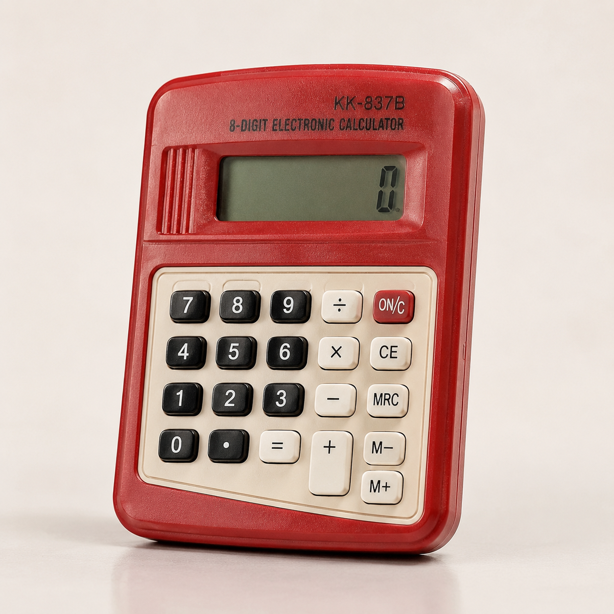 Mini calculator closeup