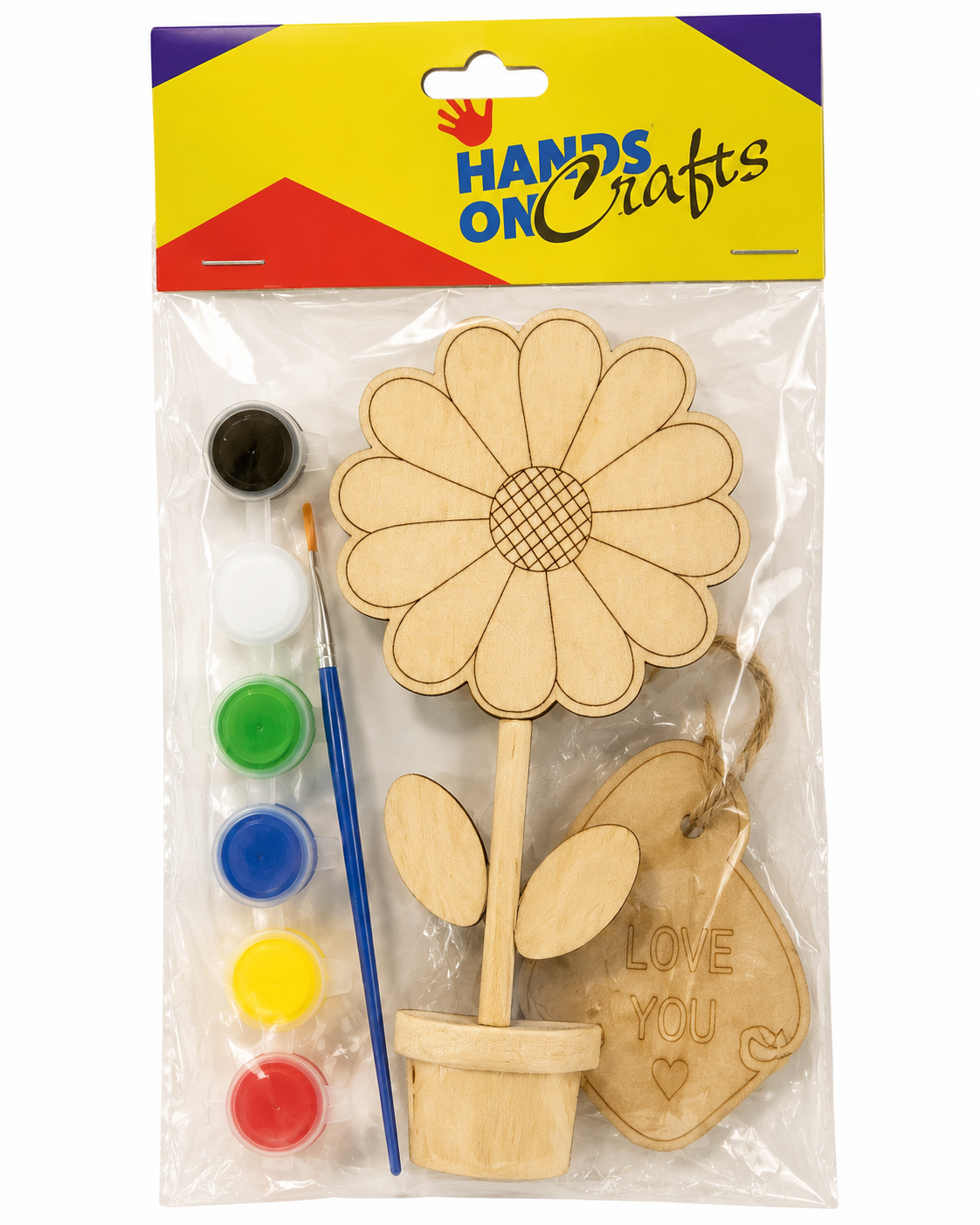 Wooden flower painting kit